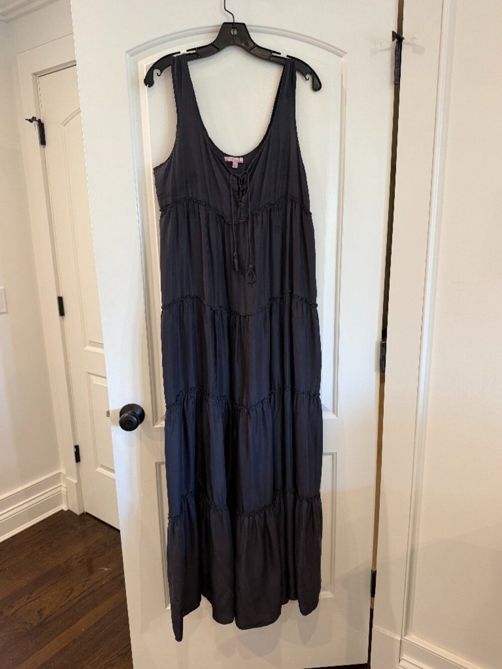 Calypso St. Barth Silk Tiered Maxi Dress. Size Medium.